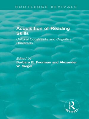 cover image of Acquisition of Reading Skills (1986)